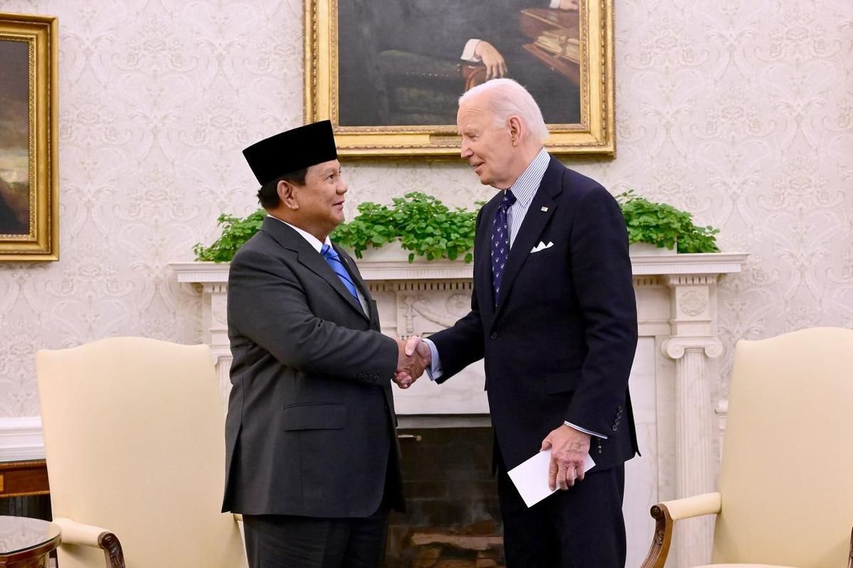 Presiden Prabowo Subianto bertemu Presiden AS Joe Biden di Washington DC, AS, Selasa (12/11/2024) waktu setempat. (Dok. Setpres)