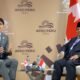 Presiden Prabowo Subianto, melakukan pertemuan bilateral dengan Perdana Menteri Kanada, Justin Trudeau, di sela-sela KTT APEC yang berlangsung di Lima Convention Center (LCC), Peru, Jumat, (15/11/2024) waktu setempat.(Dok. Biro Pers, Media, dan Informasi Sekretariat Presiden)