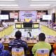 Suasana pelaksanaan Rapat Persiapan Pilkada serentak di Provinsi Gorontalo yang dihadiri langsung oleh Wakil Menteri Dalam Negeri Bima Arya Sugiarto didampingi Penjabat Gubernur Gorontalo Rudy Salahuddin, Kamis, di Aula Rujab Gubernur, (14-11). (Foto – Fikri Diskominfotik)