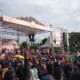Kampanye monologis pasangan calon Bupati dan Wakil Bupati, Roni Imran dan Ramdhan Mapaliey, di lapangan Desa Posso. Kamis (21-11). (Foto: Gotimes.id).