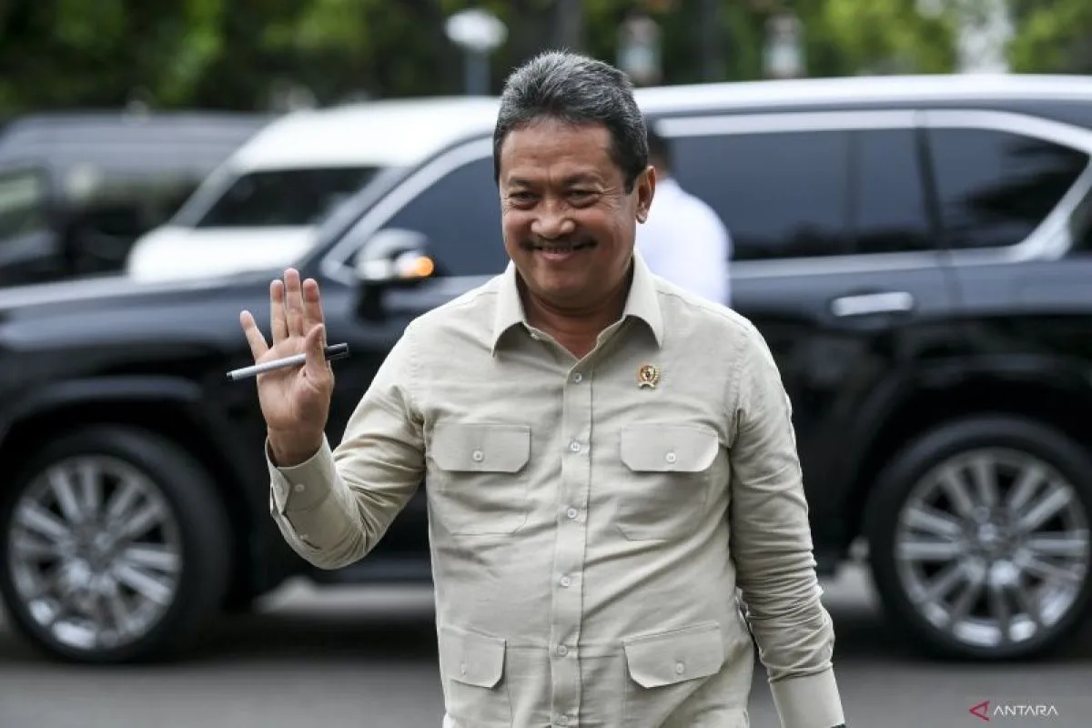 Menteri Kelautan dan Perikanan Sakti Wahyu Trenggono. ANTARA FOTO/Hafidz Mubarak A/Spt.