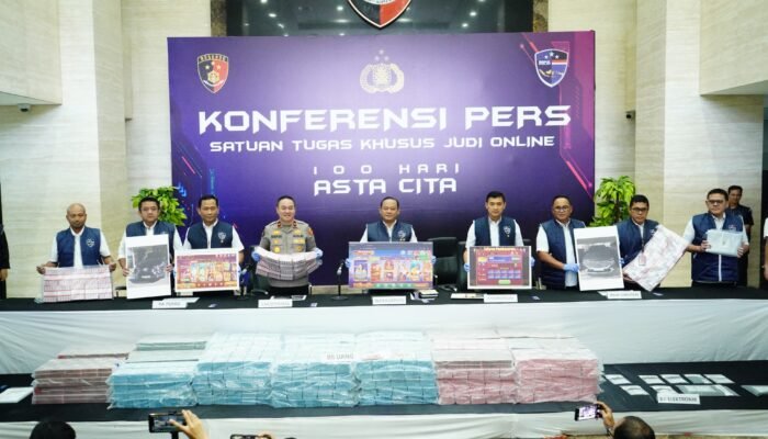 Polri Sita Rp78,1 Miliar dari Sindikat Judi Internasional