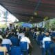 Suasana Kampanye Paslon Golkar, Jabes Ezar Gaghana dan Pdt. Patras Madonsa di Manalu Kecamatan Tabukan Tengah, Jumat (08/11/2024). (Foto: ABK)