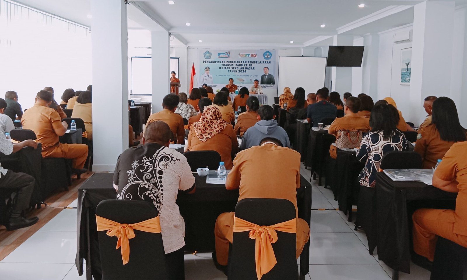Pendampingan Pengelolaan Pembelajaran Transisi PAUD ke SD Jenjang Sekolah Dasar Tahun 2024, Senin (18/11/2024). (Foto: AM. Budiman).