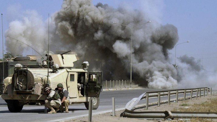 Ledakan terjadi di Irak, Timur Tengah (Foto: AP Photo/Khalid Mohammed)