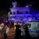 Serangan Israel ke Zuqaq al-Blat yang terletak dekat kantor PM Lebanon (AFP/IBRAHIM AMRO).