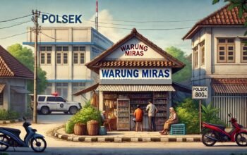 Gambar Ilustrasi Warung Miras yang hanya berjarak 800 Meter dari Polsek. (Foto: Gotimes.id)