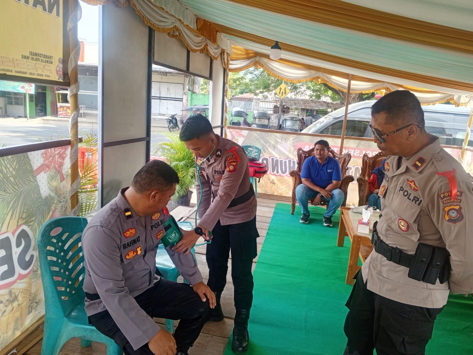 Biddokkes Polda Gorontalo Pastikan Kesehatan Personel Operasi Lilin. (Foto: Humas Polda)