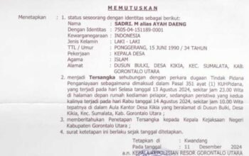 Kades Kikia Resmi Jadi Tersangka Penganiayaan