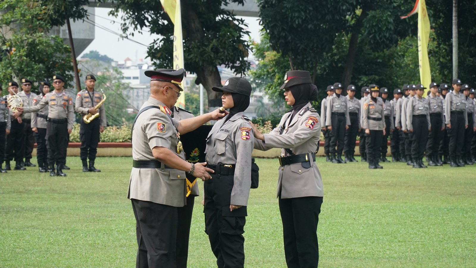 159 Calon Polwan Gabung Sepolwan untuk Program Ketahanan Pangan. (Foto: Humas Polri)