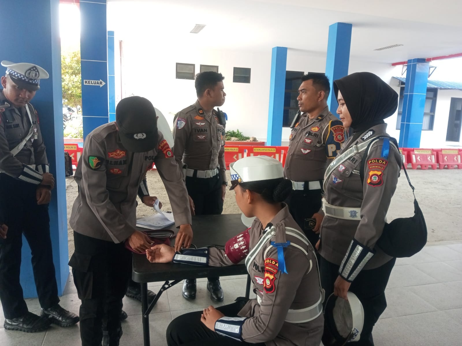 Bid Dokkes Polda Gorontalo Pastikan Kesehatan Personel Operasi Keselamatan Otanaha 2025. (Foto: Dok. Humas Polda Gorontalo)