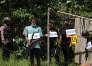 Satgas Ops Damai Cartenz Gelar Rekonstruksi Kasus Penembakan Brigpol Iqbal