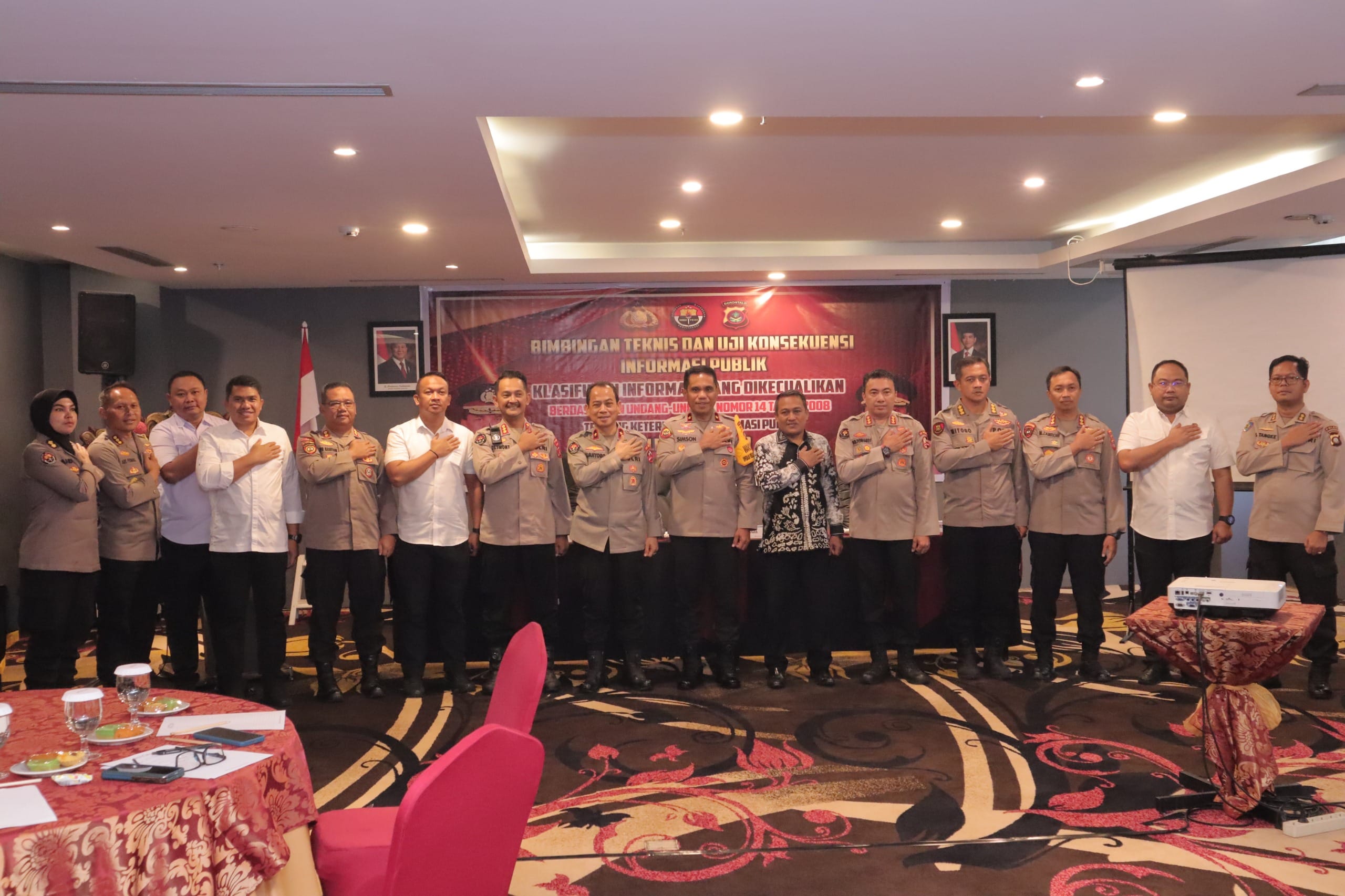 Wakapolda Gorontalo Buka Bimtek dan Sidang Pengujian Konsekuensi. (Foto: Humas Polda Gorontalo)