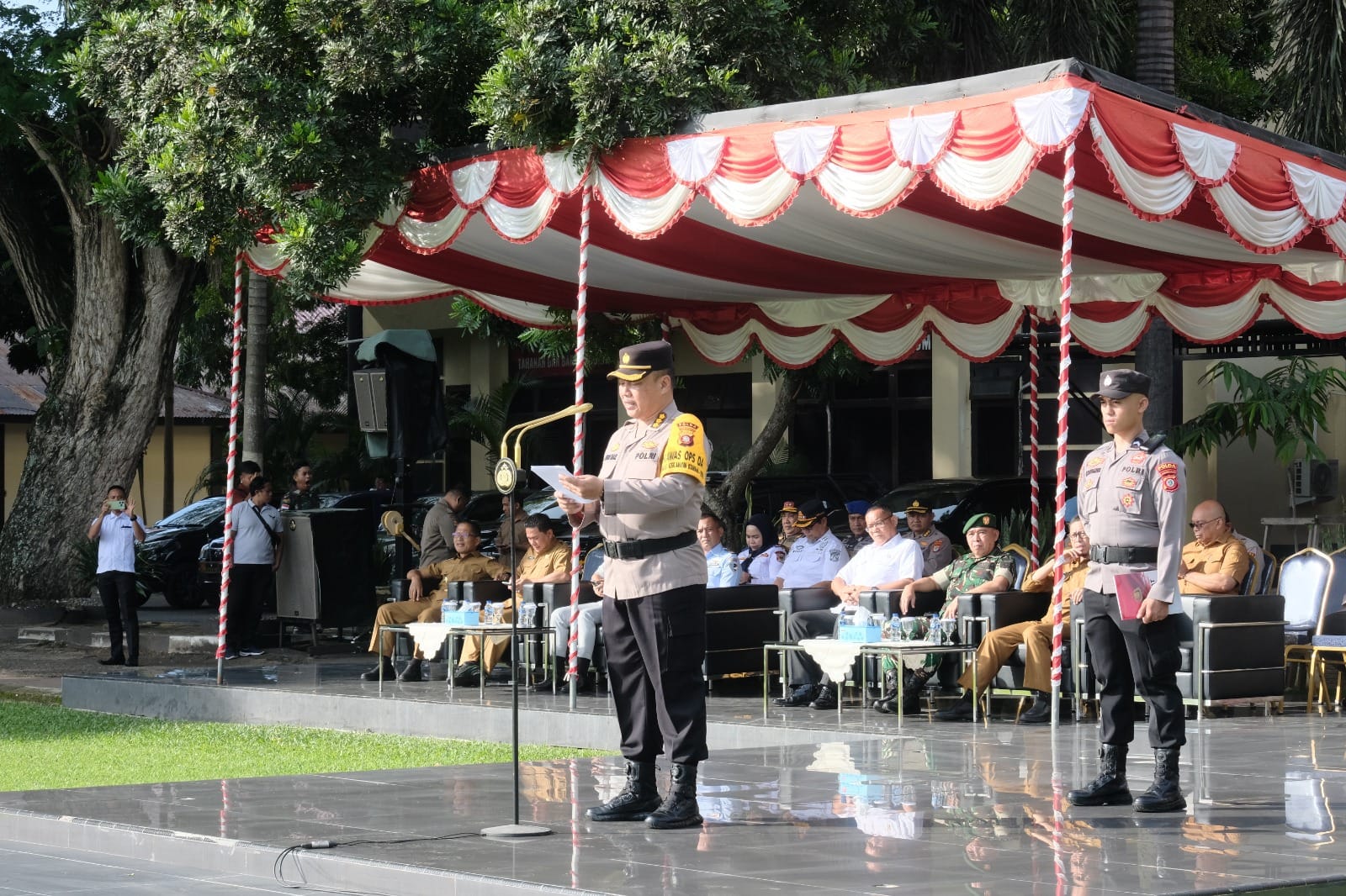 Polda Gorontalo Gelar Apel Pasukan Operasi Keselamatan Otanaha 2025. (Foto: Humas Polda Gorontalo)