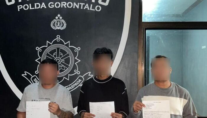 Polda Gorontalo Gerebek Perjudian Bermodus Lomba Lari, Tiga Pelaku Diamankan