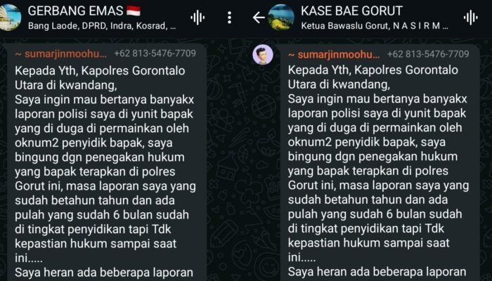 Diduga Dipermainkan, Kades Ilangata Keluhkan Kinerja Penyidik Polres Gorut