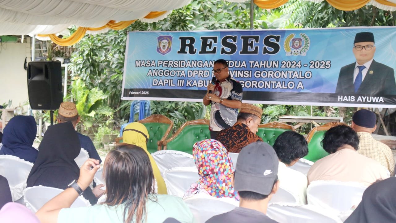 Hais Ayuwa Serap Aspirasi Warga Luwoo dalam Reses DPRD Gorontalo. (Foto: Gotimes.id)