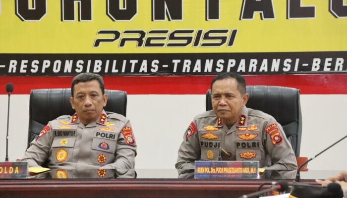 Polda Gorontalo Gelar Lapsat, Kapolda Baru Resmi Bertugas