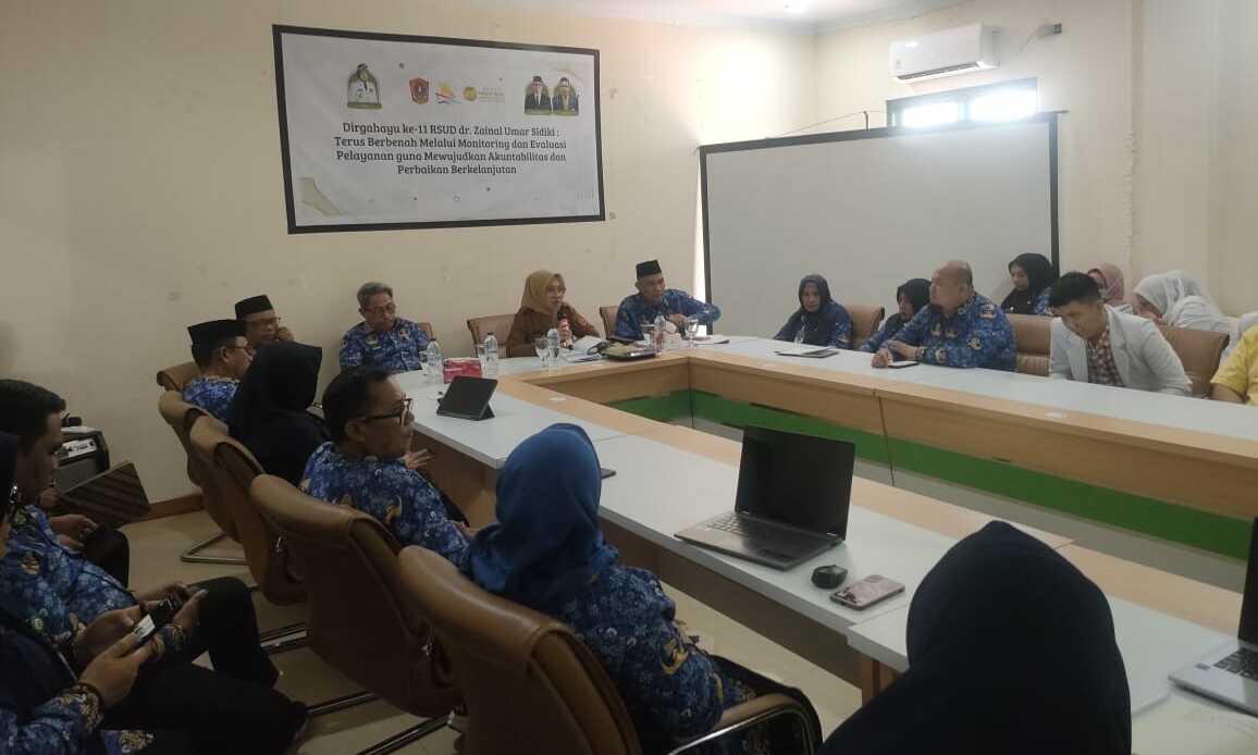RSUD dr. Zainal Umar Sidiki Sambut Kunjungan Sekda untuk Evaluasi Pelayanan Kesehatan. (Foto: Dok. RSUD ZUS)