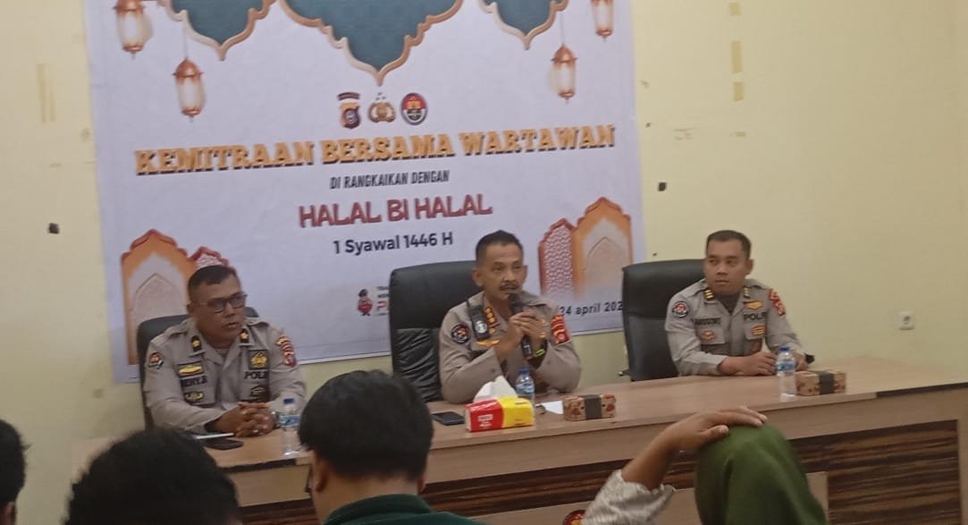 Lewat Halal Bihalal, Kabid Humas Ajak Media Bersinergi Jaga Kamtibmas. (Foto: Gotimes.id)