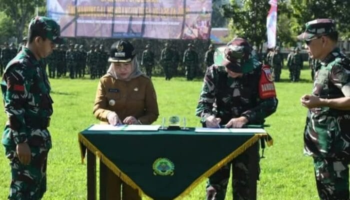 TMMD Ke-124 Resmi Dibuka di Gorontalo Utara, Fokus Pembangunan di Desa Ombulodata