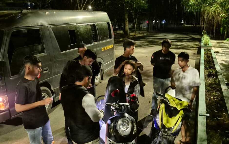 Cegah Aksi Premanisme, Ditreskrimum Polda Gorontalo Gencarkan Patroli Malam. (Foto: Humas Polda Gorontalo)