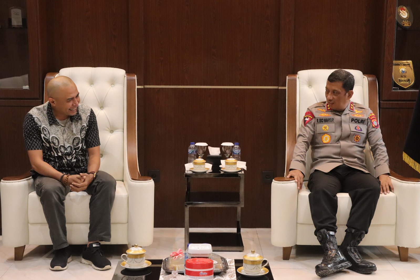 Audiensi Kapolda dan PWNU Gorontalo Komitmen Bersama Jaga Kedamaian. (Foto: Humas Polda Gorontalo)