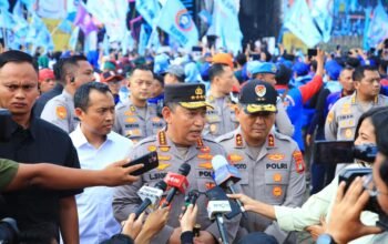 May Day di Monas, Kapolri Perintahkan Pengawalan Hingga Selesai Kegiatan. (Foto: Humas Polri)