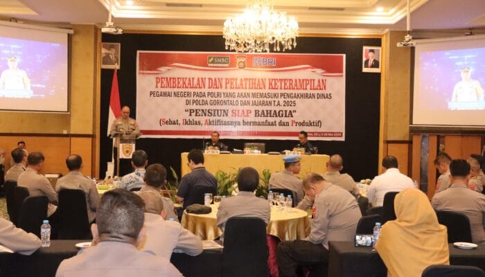 Persiapkan Masa Purna, Polda Gorontalo Gelar Pelatihan Keterampilan