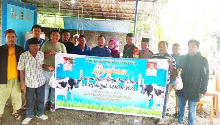 Idul Adha 1446 H, Fandi Malibu dan Keluarga Tebar Berkah Kurban di Tiga Kecamatan
