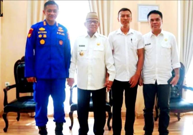 Pemkab Bone Bolango Siap Fasilitasi Pembangunan Dermaga Kapal Polairud. (Foto:Humas Polda Gotontalo)