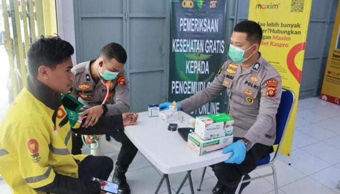 Jelang Hari Bhayangkara ke-79, Polda Gorontalo Layani 544 Pengemudi Ojol Secara Gratis