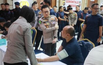 200 Kantong Darah Terkumpul, Polda Gorontalo Sambut Hari Bhayangkara dengan Aksi Nyata. (Foto: Humas Polda Gorontalo)