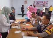 Demi Kemanusiaan, Polres Pohuwato Gelar Donor Darah Jelang Hari Bhayangkara ke-79. (Foto: Humas Polres Pohuwato)
