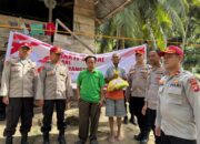 SPN Polda Gorontalo Salurkan Sembako di Tabongo, Wujud Kepedulian di Hari Bhayangkara ke-79