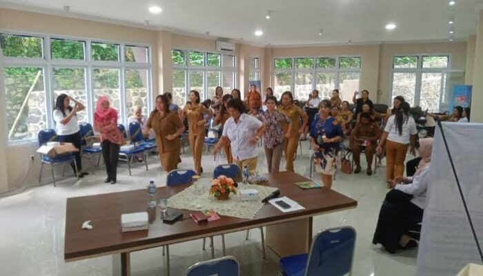 Dorong Budaya Literasi Sejak Dini, Dinas Perpustakaan Sangihe Gelar Bimtek Membaca Nyaring