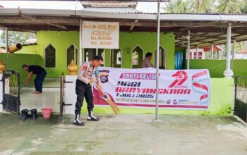 Sambut Hari Bhayangkara ke-79, Polres Pohuwato Gelar Bakti Religi di Tempat Ibadah. (Foto: Humas Polres Pohuwato)