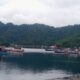 Sejumlah kapal penangkap ikan yang berlabuh di kompleks pelabuhan Tahuna. (Foto: AM. Budiman)