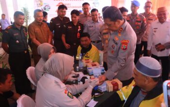 Polda Gorontalo Gelar Bakti Kesehatan Gratis Sambut Hari Bhayangkara ke-79. (Foto: Humas Polda Gorontalo)