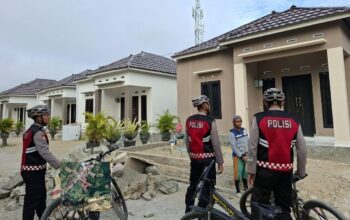 Samapta Polda Gorontalo Patroli Pagi dengan Sepeda. (Foto: Humas Polda Gorontalo)