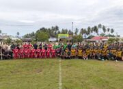 Pererat Sinergitas, Kodim 1313 dan Polres Pohuwato Gelar Laga Sepak Bola Persahabatan. (Foto: Humas Polres Pohuwato)