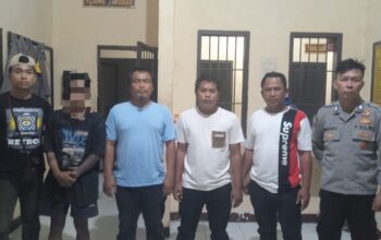 Polsek Paguat dan Unit Buser Polres Pohuwato Ringkus Pelaku Penganiayaan. (Foto: Humas Polres Pohuwato)