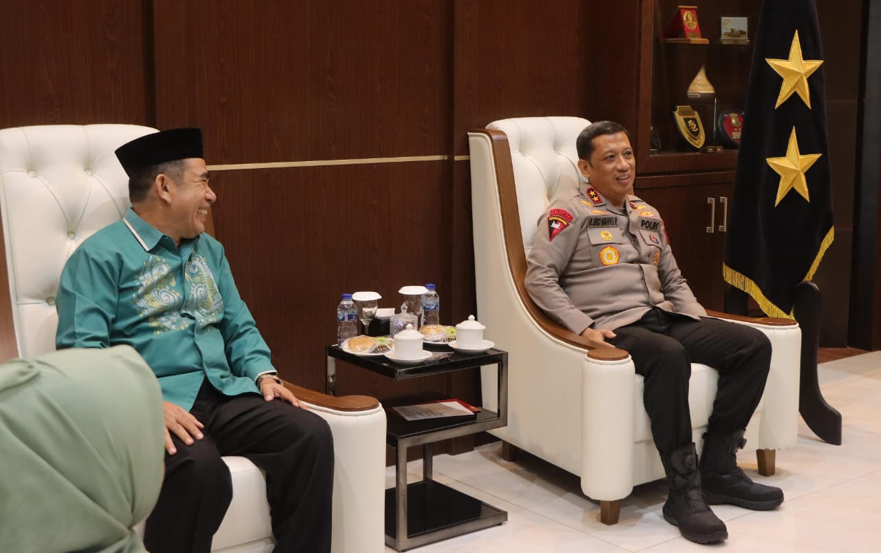 Kapolda Sambut Hangat Audiensi PWNU Gorontalo. (Foto: Humas Polda Gorontalo)