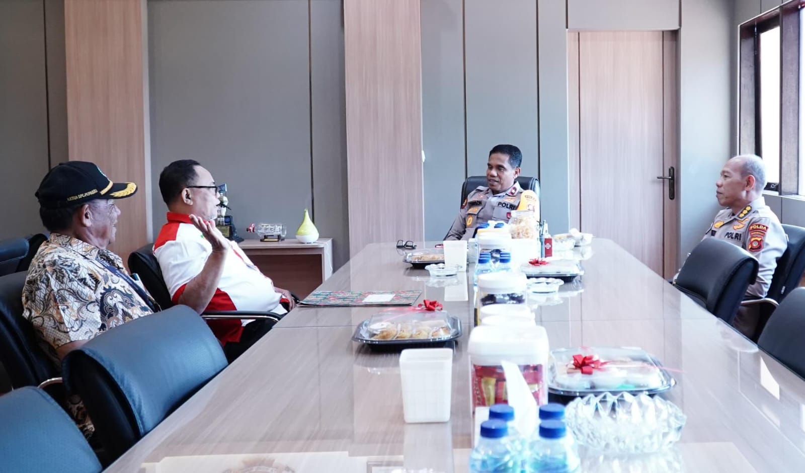 Wakapolda Gorontalo Terima Audiensi Pengurus Pertina, Dukung Pembinaan Atlet Muda. (Foto: Humas Polda Gorontalo)