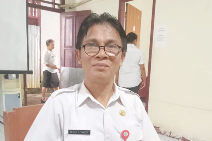 Kadis Ketahanan Pangan Sangihe, Reintje B. Tamboto. (Foto: AM Budiman)