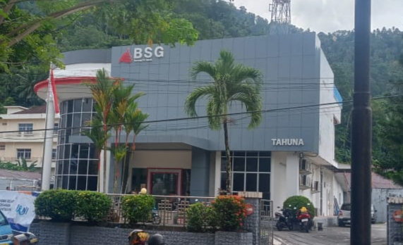 Kantor Cabang BSG Tahuna. (Foto: AM Budiman).