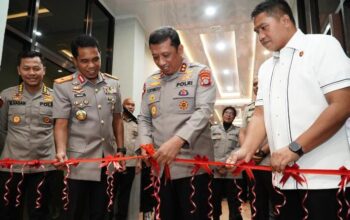 Kapolda Hadiri Syukuran Ruangan Baru Ditreskrimsus Polda Gorontalo. (Foto: Humas Polda Gorontalo)
