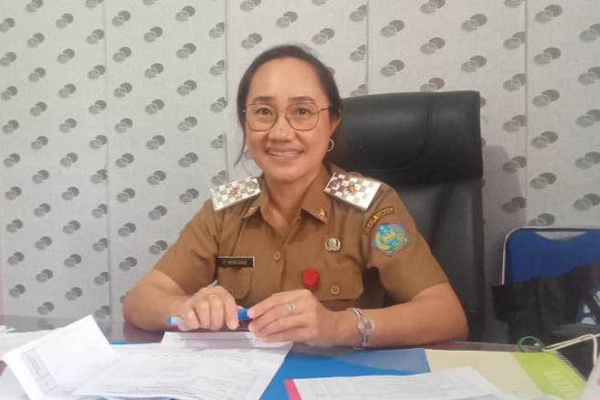 Kadis Tenaga Kerja Sangihe, Femmy Montang. (Foto: AM. Budiman)