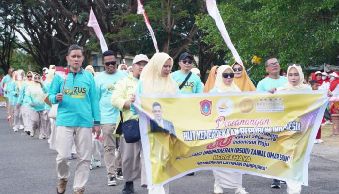 RSUD dr. Zainal Umar Sidiki Ikut Meriahkan Pencanangan HUT ke-80 RI di Gorontalo Utara