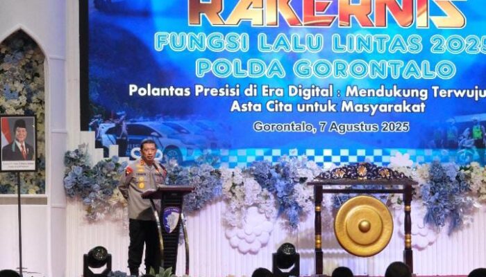 Rakernis Polantas 2025 Resmi Dibuka Kapolda Gorontalo